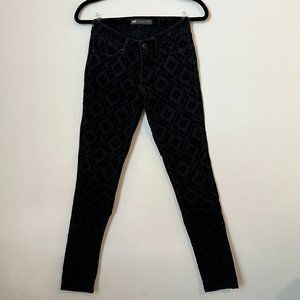 Levi's Demi Curve Modern Rise Black Pattern Skinny Jeans